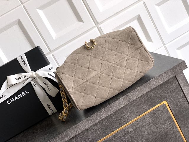 CC original suede 25 mini handbag AS5631 grey