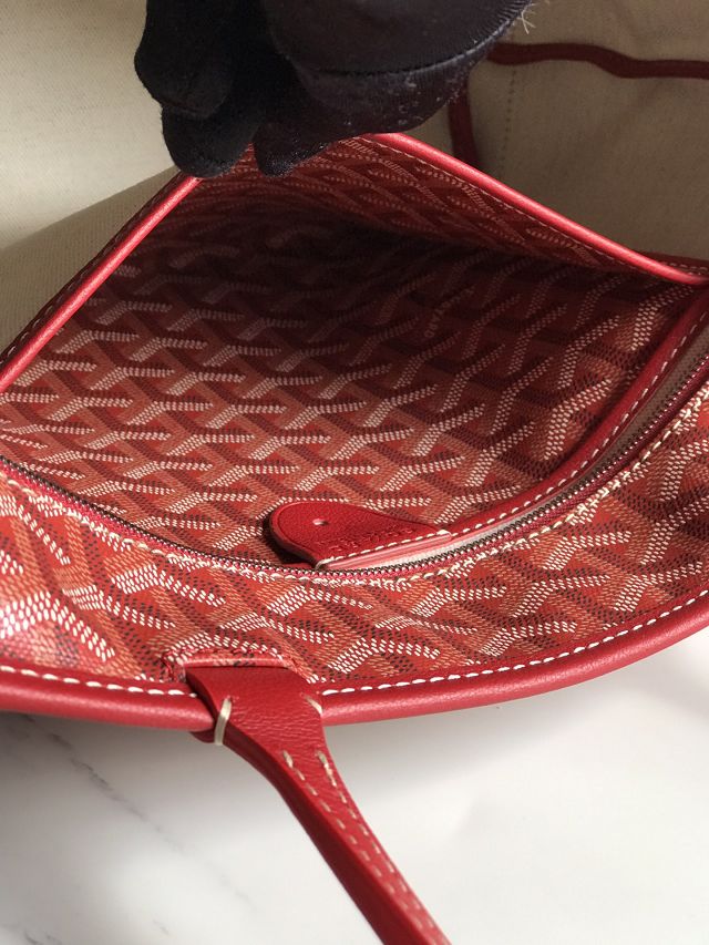 Goyard original canvas artois pm handbag GY0128 red