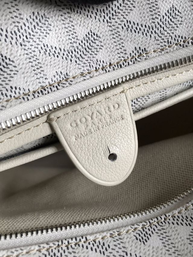 Goyard original canvas artois pm handbag GY0128 white