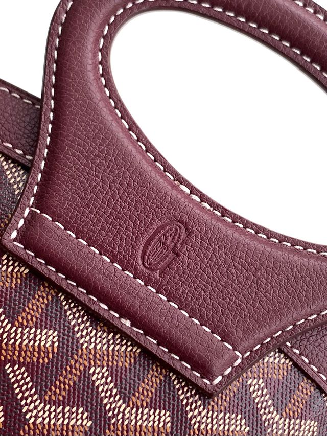 Goyard original canvas beluga mini bag GY0132 bordeaux