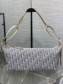 Dior original fabric medium D-Journey bag M2417 blue