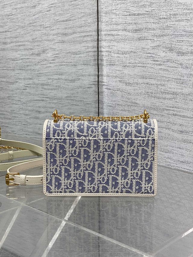 Dior original cotton mini caro bag M9240 blue