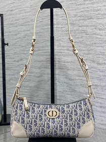 Dior original fabric 30 montaigne wanderlust mini bag S2398 blue