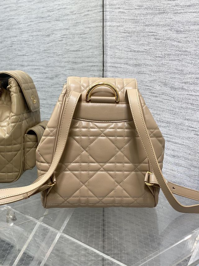 Dior original lambskin medium caro backpack M6301 biscuit