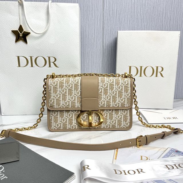 Dior original fabric 30 montaigne chain bag M9208 natural
