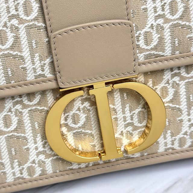 Dior original fabric 30 montaigne chain bag M9208 natural