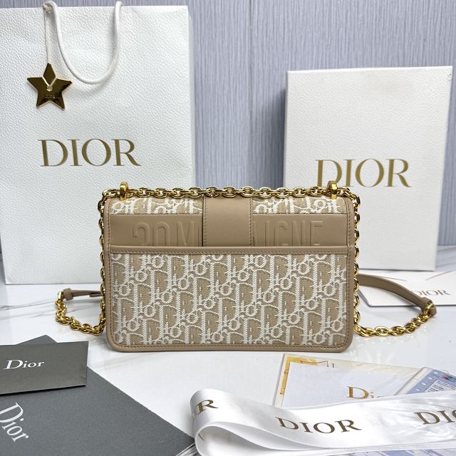 Dior original fabric 30 montaigne chain bag M9208 natural
