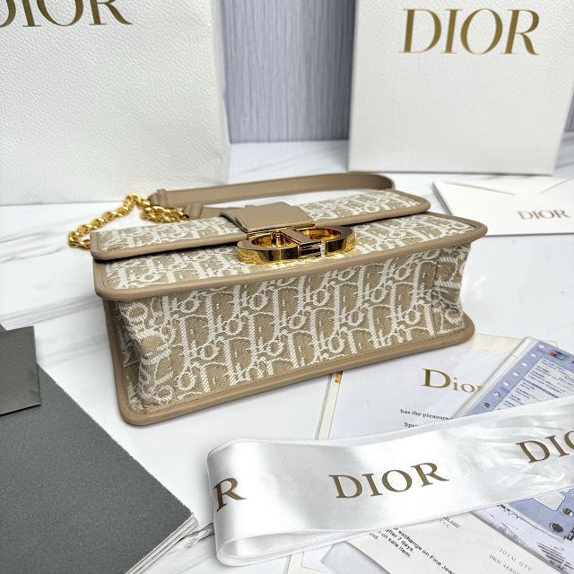 Dior original fabric 30 montaigne chain bag M9208 natural