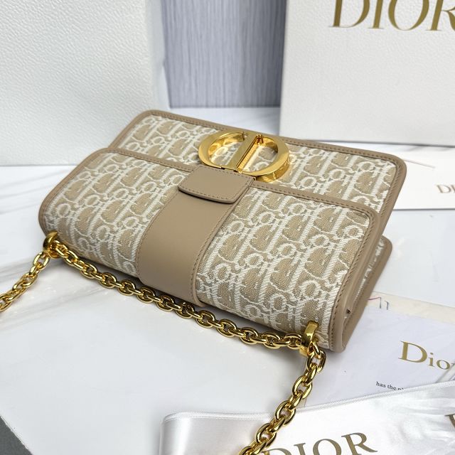 Dior original fabric 30 montaigne chain bag M9208 natural