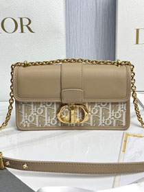 Dior original fabric 30 montaigne east-west bag M9334 natural
