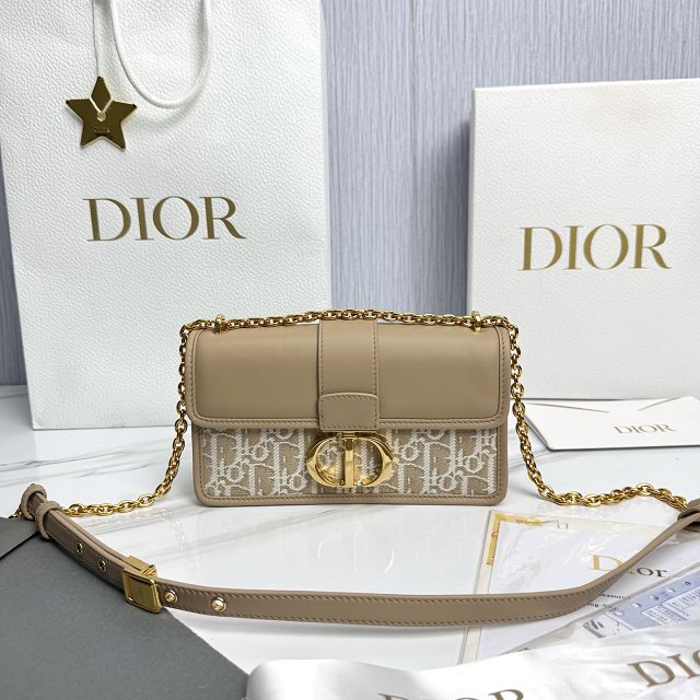 Dior original fabric 30 montaigne east-west bag M9334 natural