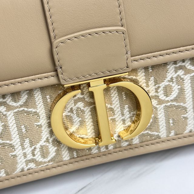 Dior original fabric 30 montaigne east-west bag M9334 natural