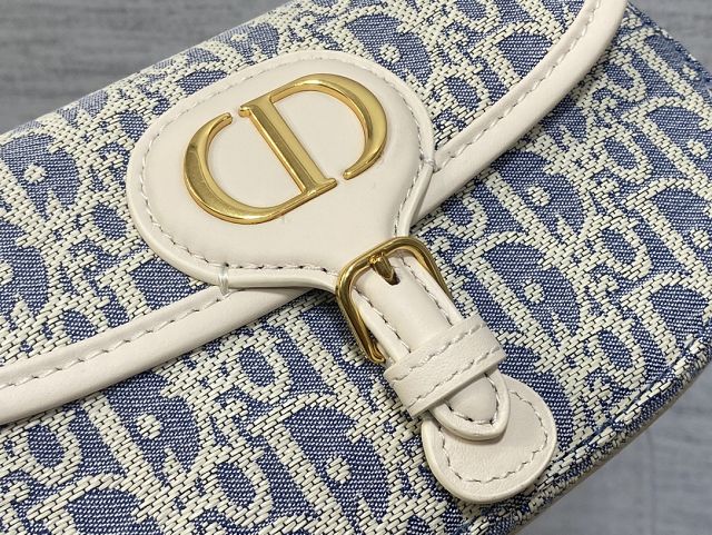 Dior original fabric bobby east-west bag M9327 blue