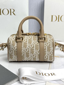 Dior original fabric groove 17 nano bag S4000 natural