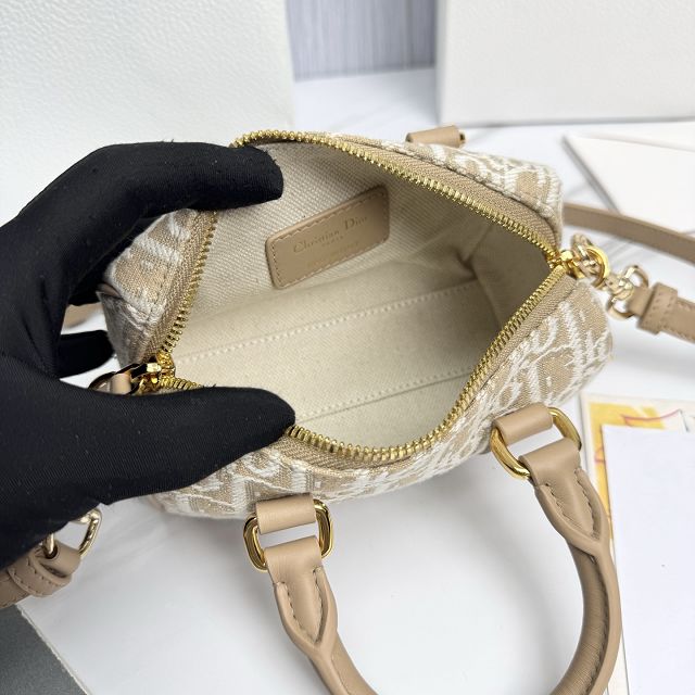 Dior original fabric groove 17 nano bag S4000 natural