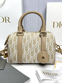 Dior original fabric groove 20 small bag M1364 natural