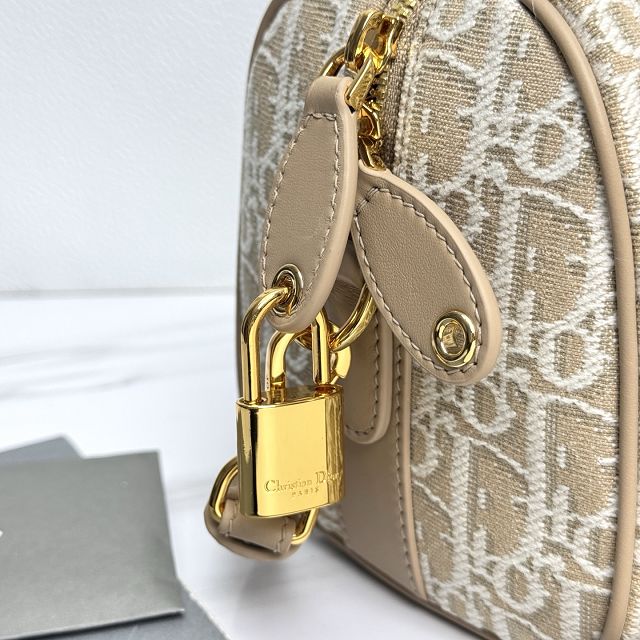 Dior original fabric groove 20 small bag M1364 natural