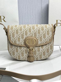 Dior original fabric medium bobby bag M9319 natural