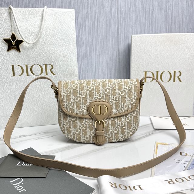 Dior original fabric medium bobby bag M9319 natural