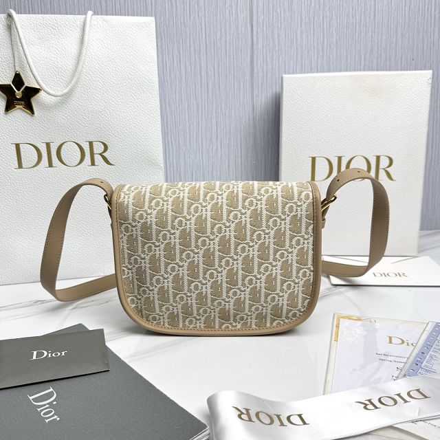 Dior original fabric medium bobby bag M9319 natural