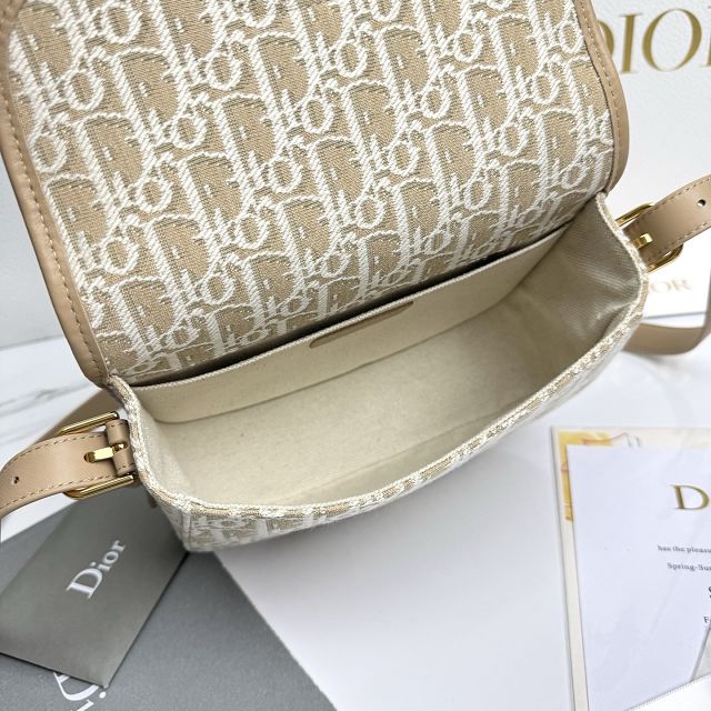 Dior original fabric medium bobby bag M9319 natural