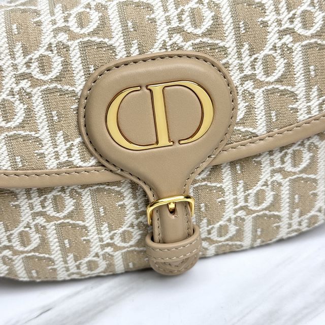 Dior original fabric mini bobby east-west bag S5713 natural