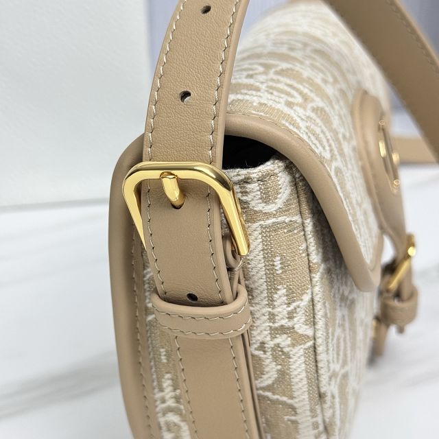Dior original fabric mini bobby east-west bag S5713 natural