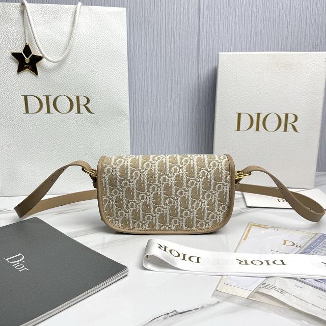 Dior original fabric mini bobby east-west bag S5713 natural