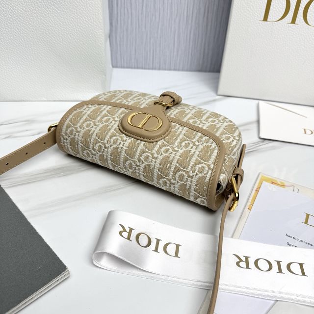 Dior original fabric mini bobby east-west bag S5713 natural