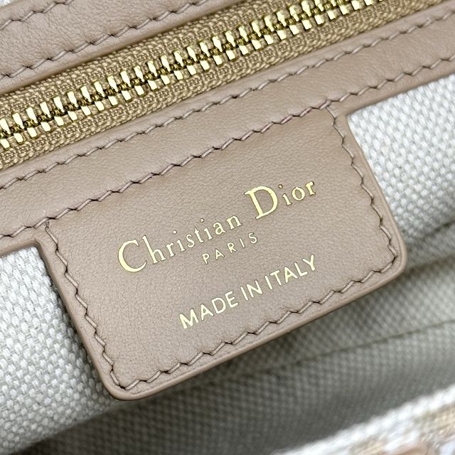 Dior original fabric saddle bag M0455 natural