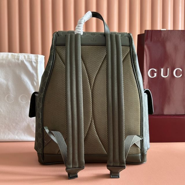 GG original fabric chroma large backpack 792080 green