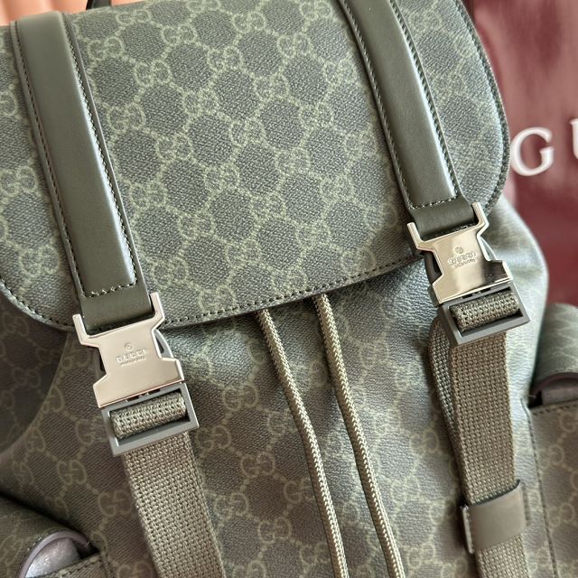 GG original fabric chroma large backpack 792080 green