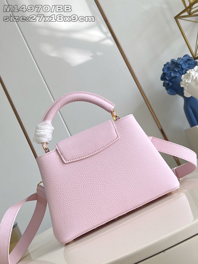 Louis vuitton original calfskin capucines BB handbag M14970 pink