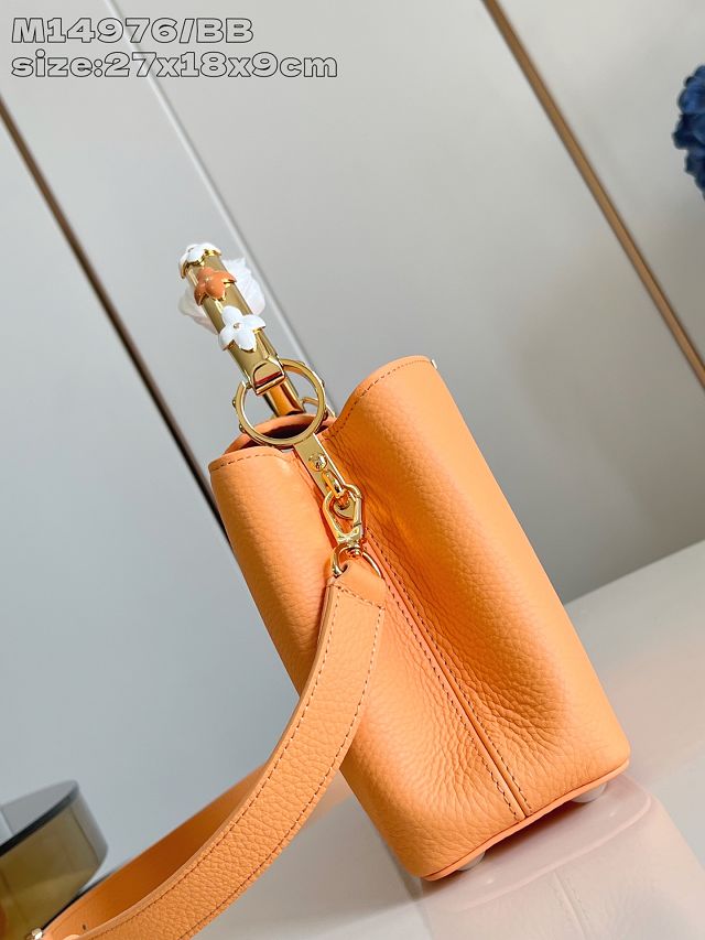 Louis vuitton original calfskin capucines BB handbag M14976 orange