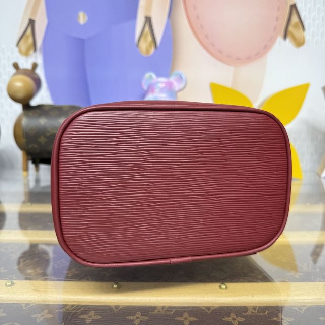 Louis vuitton original epi leather mini nice cosmetic case M46766 bordeaux