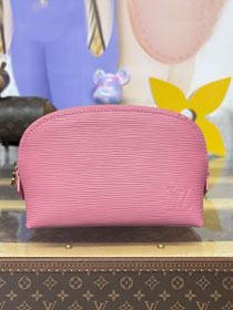 Louis vuitton original epi leather pochette cosmetique M15201 pink