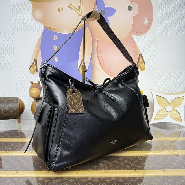 Louis vuitton original calfskin carry all travel bag M15175 black