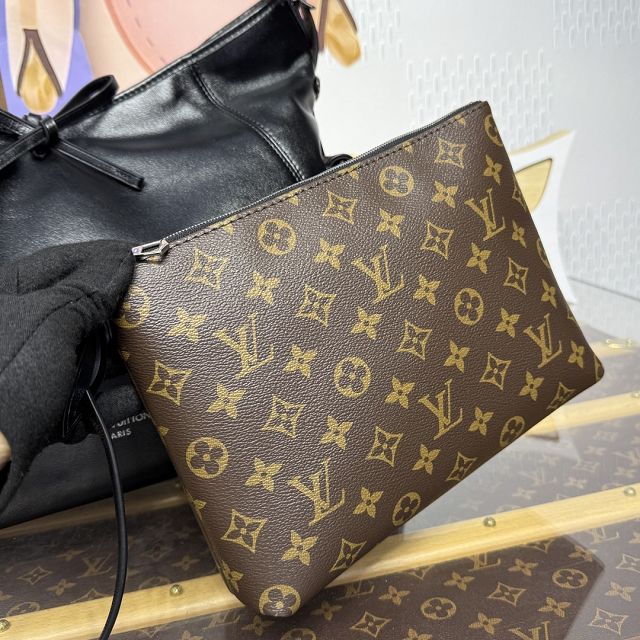 Louis vuitton original calfskin carry all travel bag M15175 black