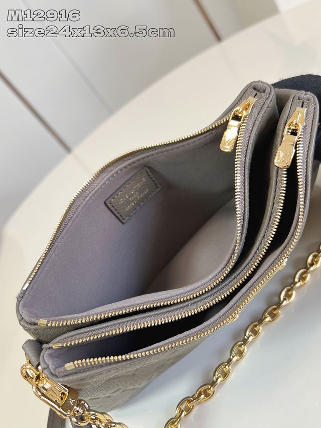 Louis vuitton original calfskin liv pochette M25816 smoke