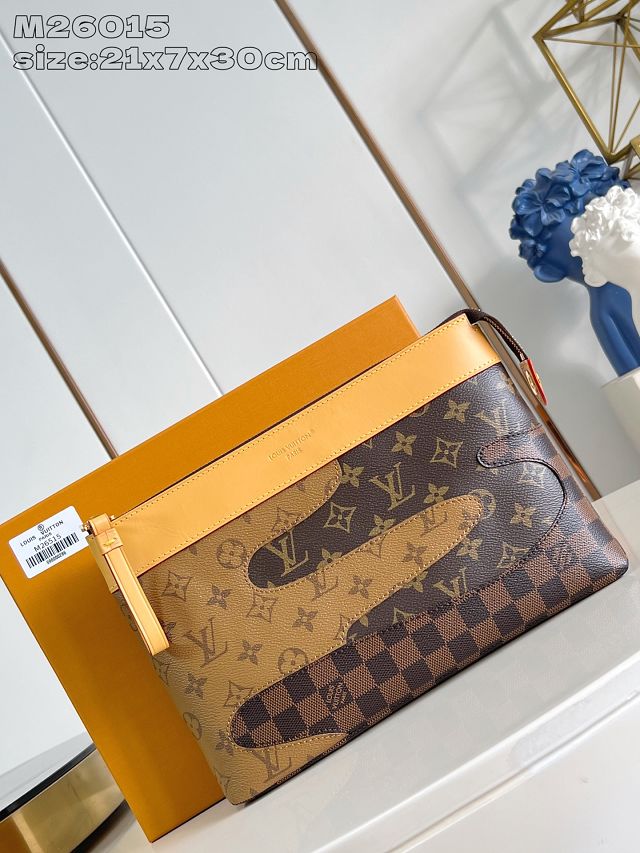 Louis vuitton original canvas pochette voyage souple M26015 