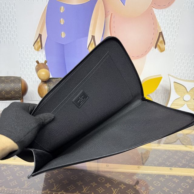 Louis vuitton original monogram calfskin pochette jour M82080 black