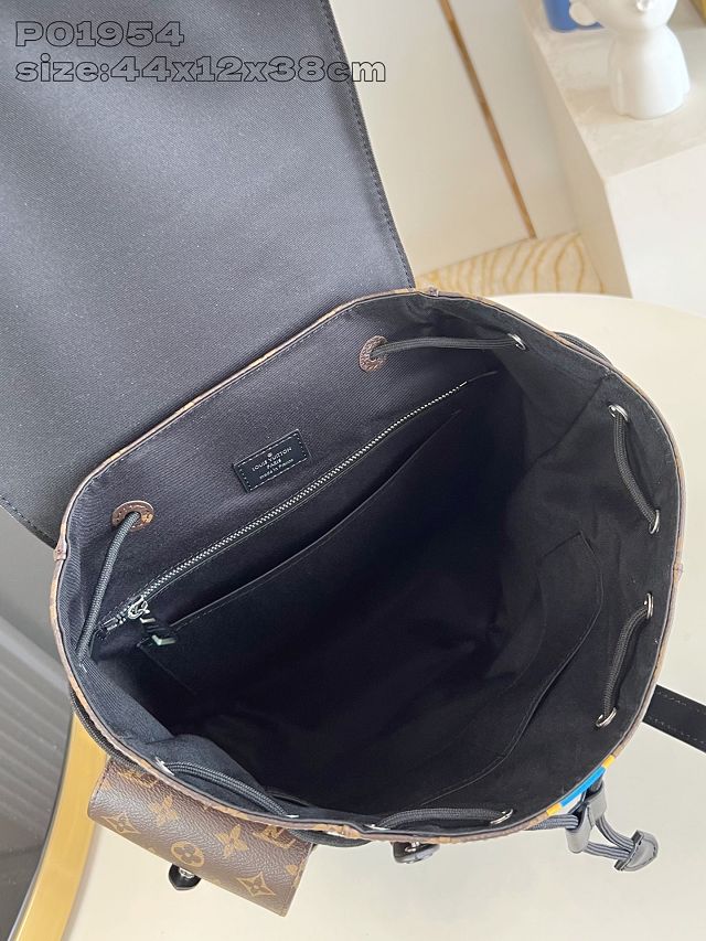 Louis vuitton original monogram canvas christopher backpack MM P01954 