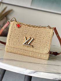 Louis vuitton original raffia twist MM slim M14308