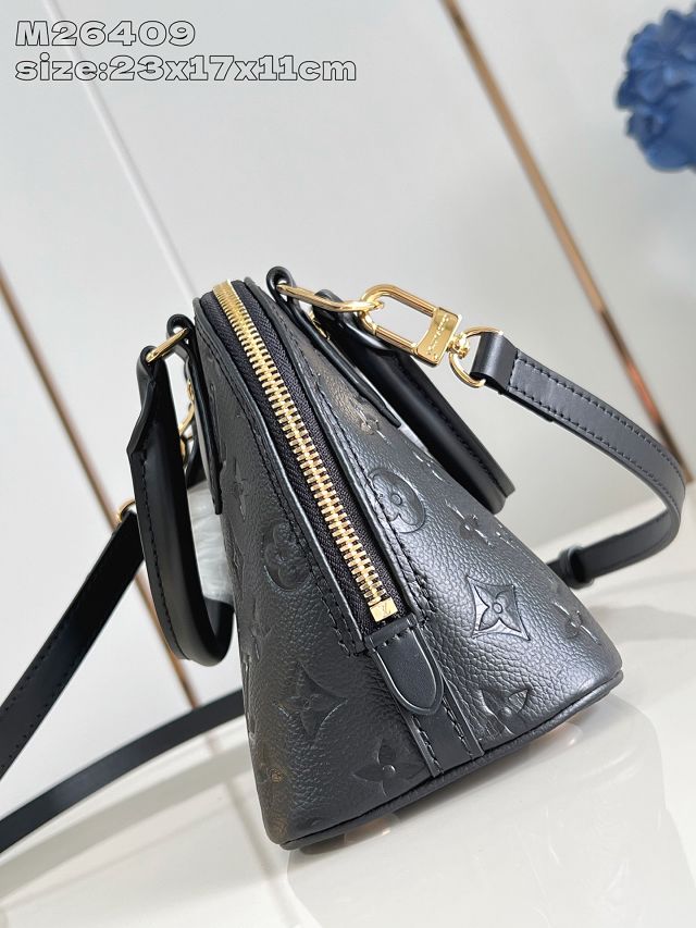 Louis vuitton original calfskin alma BB handbag M26409 black