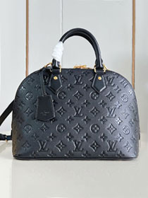 Louis vuitton original calfskin alma pm handbag M26489 black