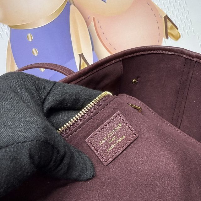 Louis vuitton original calfskin neverfull mm M25855 garnet