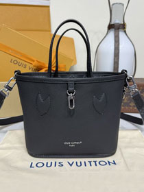 Louis vuitton original calfskin&canvas neverfull Inside out BB M15210 black