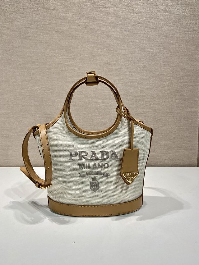 Prada original cotton tote handbag 1BG074 white