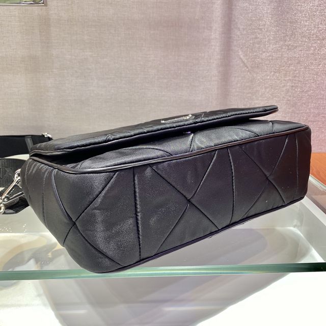 Prada original nylon large shoulder bag 1BD291 black