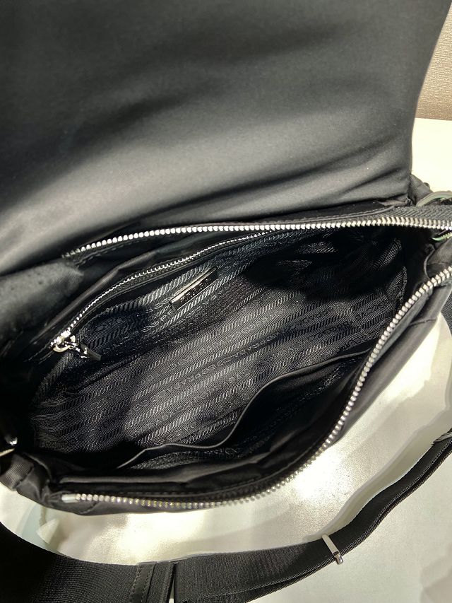 Prada original nylon medium shoulder bag 1BD290 black